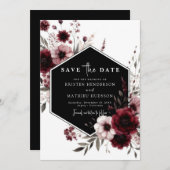 バミニマルお洒落ル結婚グンディ セーブザデート (正面/裏面)