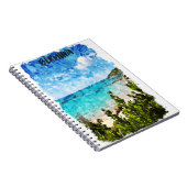 バミミニマルューダカリブのアイランドトロピカルビア ノートブック (右側)