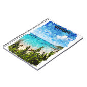 バミミニマルューダカリブのアイランドトロピカルビア ノートブック (左側)