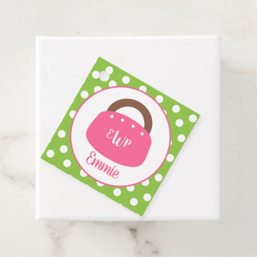 バミモノグラムのューダバッグパーソナライズお願いギフトラベル フェイバータグ (インサイチュ)