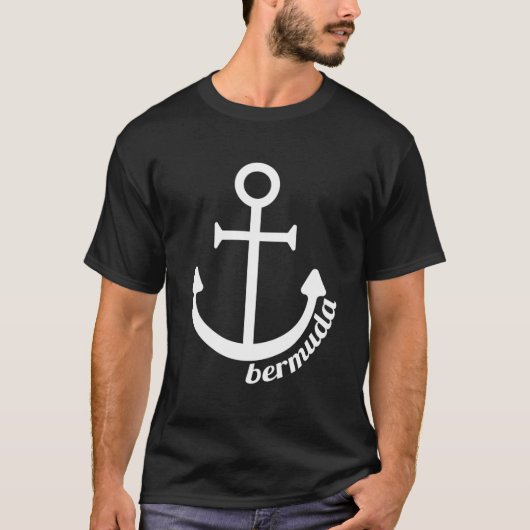 バミューダいかり製品 – 贈り物または土産 Tシャツ (正面)