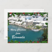 バミューダからのメリークリスマス シーズンポストカード (正面/裏面)