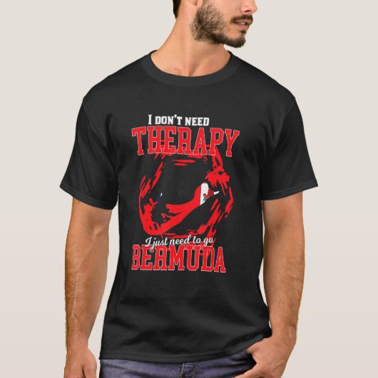 バミューダに行くだけ Tシャツ (正面)