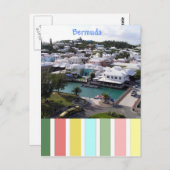 バミューダのトロピカルカラー ポストカード (正面/裏面)