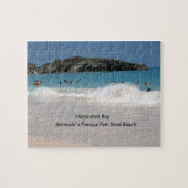 バミューダの有名なピンクサンドビーチ ジグソーパズル (横)