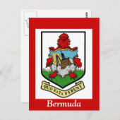 バミューダの紋章 ポストカード (正面/裏面)