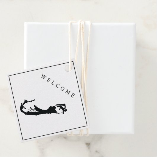 バミューダウェルカムバッグギフトラベル結婚ズウィークエンド フェイバータグ (インサイチュ)