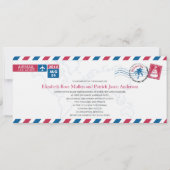 バミューダエアメール結婚式招待状 招待状 (正面)