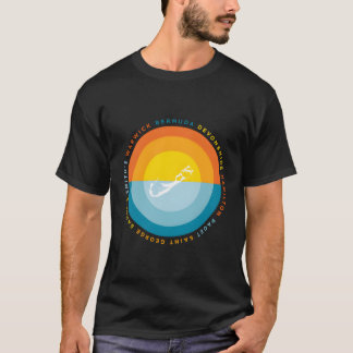 バミューダグラフィックサンセット Tシャツ
