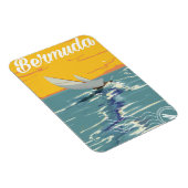 バミューダセーリングヴィンテージ旅行ポスター マグネット (右側)