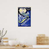 バミューダバイクリッパーPAAエアウェイズヴィンテージ旅行広告 ポスター (キッチン)