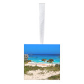 バミューダバケーション旅行写真クリスマス キューブオーナメント (右)