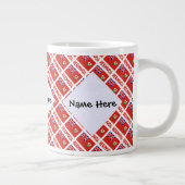 バミューダバミューダ国旗のタイルパーソナライズされた張 ジャンボコーヒーマグカップ (右)