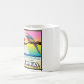 バミューダパラサイド。Tシャツ装飾用クッションボタン コーヒーマグカップ (正面右)