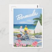 バミューダビンテージ旅行はがき ポストカード (正面/裏面)