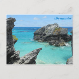バミューダブルー海ロッキービーチ旅行写真 ポストカード
