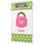 バミューダモノグラムのバッグクパーソナライズされたリップボード クリップボード (左)