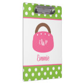 バミューダモノグラムのバッグクパーソナライズされたリップボード クリップボード (右)