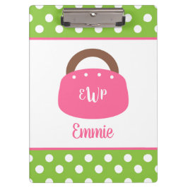 バミューダモノグラムのバッグクパーソナライズされたリップボード クリップボード