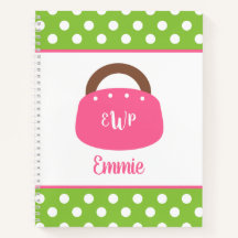 バミューダモノグラムのバッグスパイラルノート