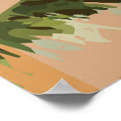 バミューダヴィンテージおもしろい旅行ポスタープリント ポスター (角)