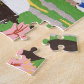 バミューダヴィンテージアカッコいいート歴史写真旅行 ジグソーパズル (側面)