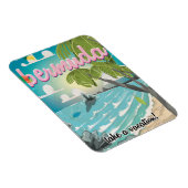 バミューダヴィンテージ旅行のポスター漫画 マグネット (右側)