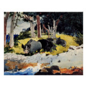 バミューダ入植者たち、風の強いホーマー絵画ズ家の人たち。 ポスター (正面)