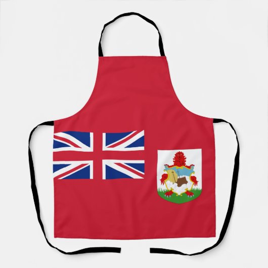 バミューダ国旗のオールオーバープリントエプロン エプロン (正面)