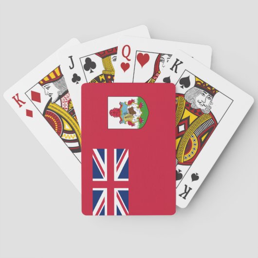 バミューダ国旗(バミューダカリブのン) （諸島） トランプ (裏面)