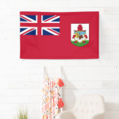 バミューダ国旗(バミューダカリブのン) （諸島） 横断幕 (インサイチュ)