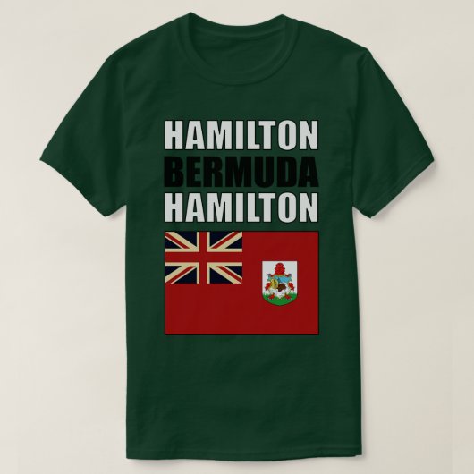 バミューダ国旗 Tシャツ (デザイン正面)