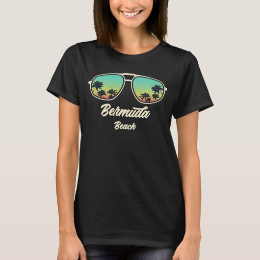 バミューダ土産ビーチアラーム Tシャツ (正面)