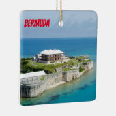 バミューダ島のパノラマ式のクリスマスのオーナメント セラミックオーナメント (右)