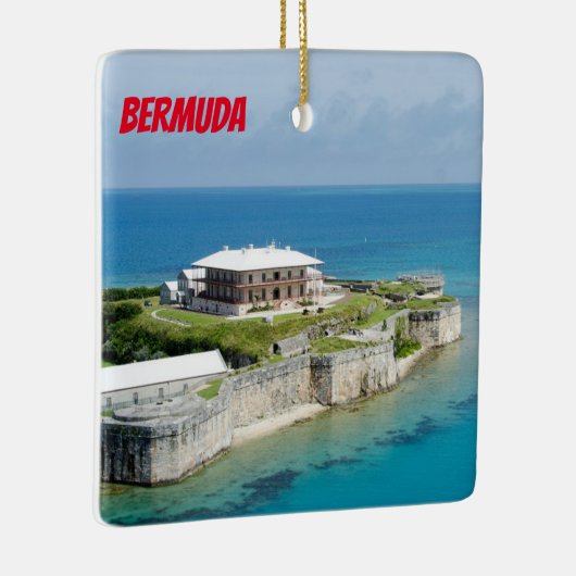 バミューダ島のパノラマ式のクリスマスのオーナメント セラミックオーナメント (右)