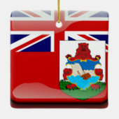 バミューダ島のパノラマ式のクリスマスのオーナメント セラミックオーナメント (裏面)