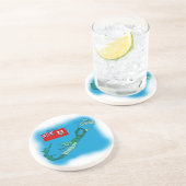 バミューダ島の旗そして地図 コースター (側面)