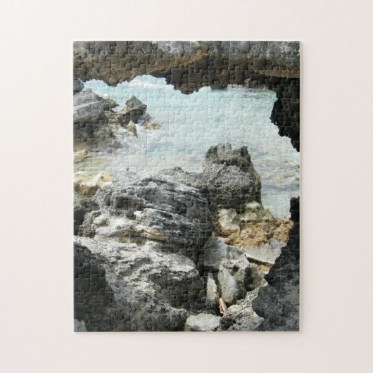 バミューダ島の海岸 ジグソーパズル (縦)