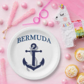 バミューダ島の紙皿! ペーパープレート (パーティー)