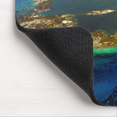 バミューダ島の航空写真 マウスパッド (コーナー)