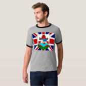 バミューダ島の高品質な旗 Tシャツ (正面フル)