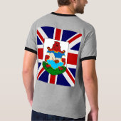 バミューダ島の高品質な旗 Tシャツ (裏面)