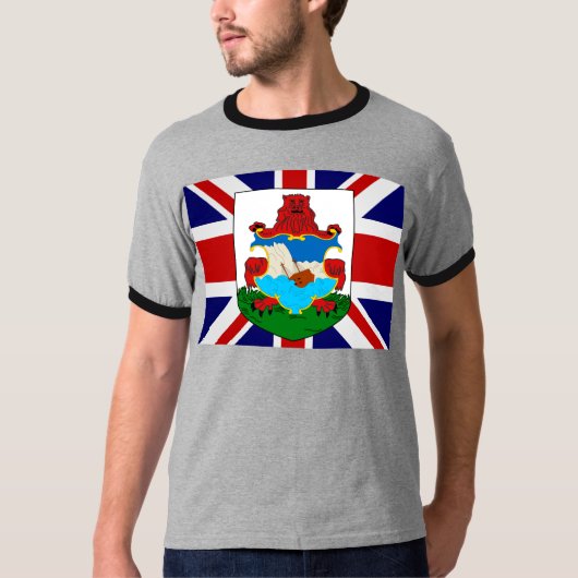 バミューダ島の高品質な旗 Tシャツ (正面)