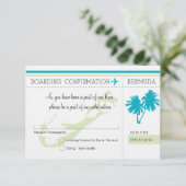 バミューダ島へのRSVPの搭乗券 出欠カード (スタンド正面)