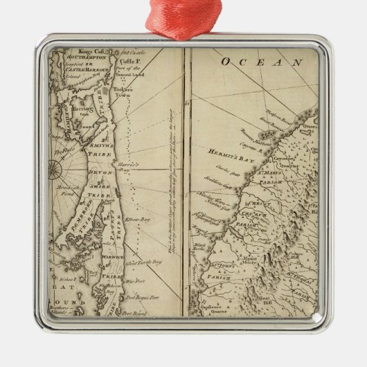 バミューダ島 メタルオーナメント (正面)