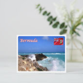 バミューダ島 – 熱帯雨雲ホセ –  ポストカード (スタンド正面)