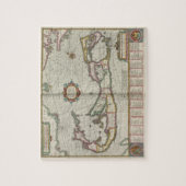 バミューダ島(1638年)のヴィンテージの地図 ジグソーパズル (縦)