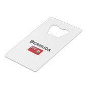 バミューダ州旗(淡色) クレジットカード栓抜き (正面アングル)