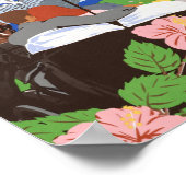 バミューダ未編集ヴィンテージ写真オールド・エステティック・ピクト ポスター (角)