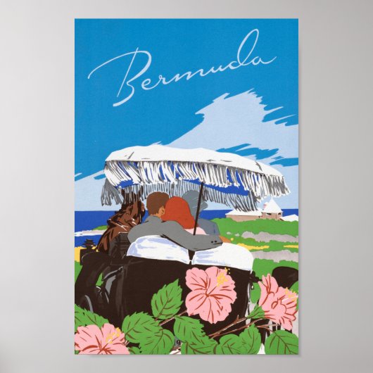 バミューダ未編集ヴィンテージ写真オールド・エステティック・ピクト ポスター (正面)